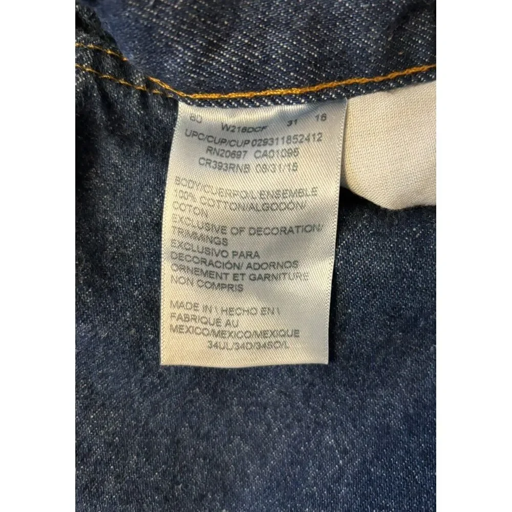 Dickies Jeans Men's Sz 34/29 Dark‎ Wash